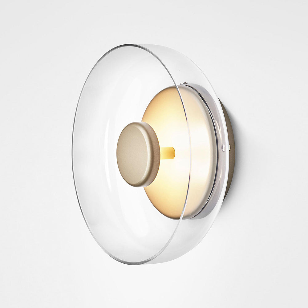 Glass Bowl Bedroom Bedside Lamp | Wall Lamp | Glass/Iron | 110V-120V | Elegant Wall Illumination