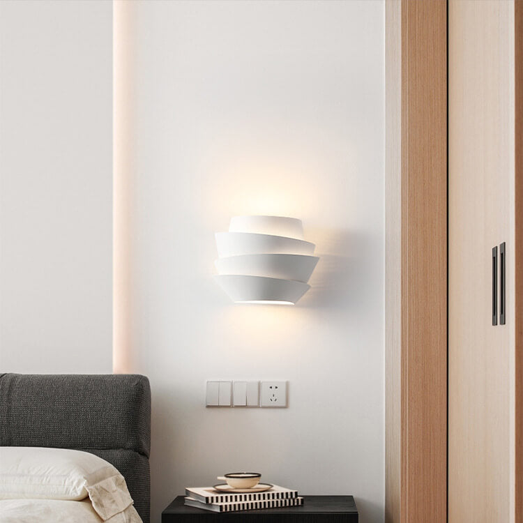 Nordic Minimalist Layers Half Cylinder | Wall Lamp | iron | Elegant Wall Illumination