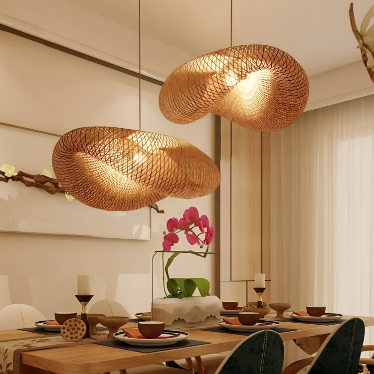 Design Rattan Hanging Lamp | Lighting | wood | 60 W | 220-240 V | Premium Lighting Solution