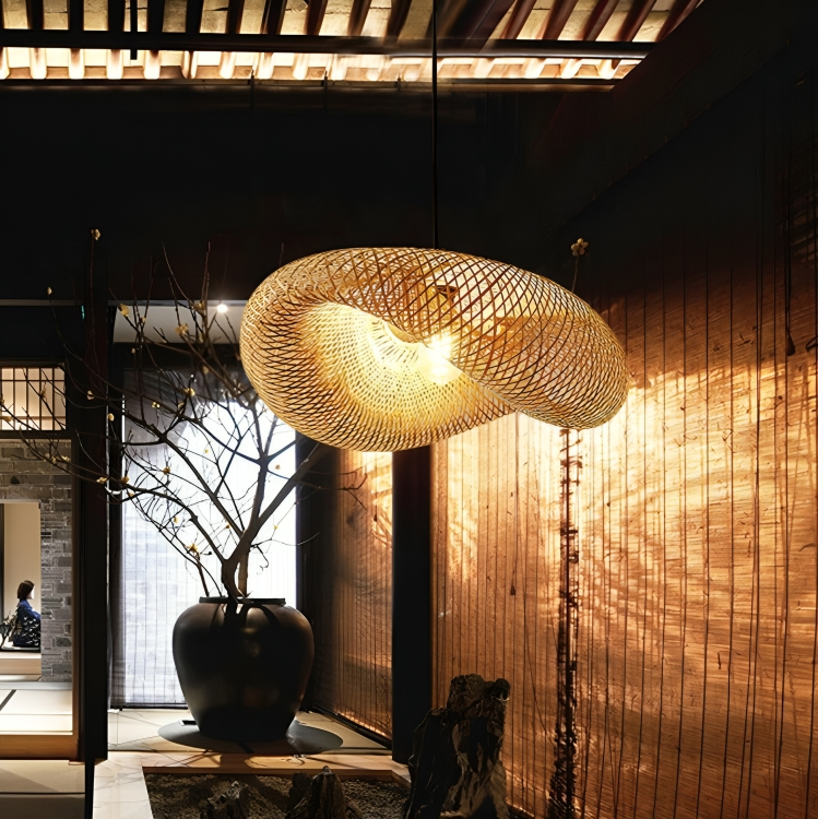 Design Rattan Hanging Lamp | Lighting | wood | 60 W | 220-240 V | Premium Lighting Solution