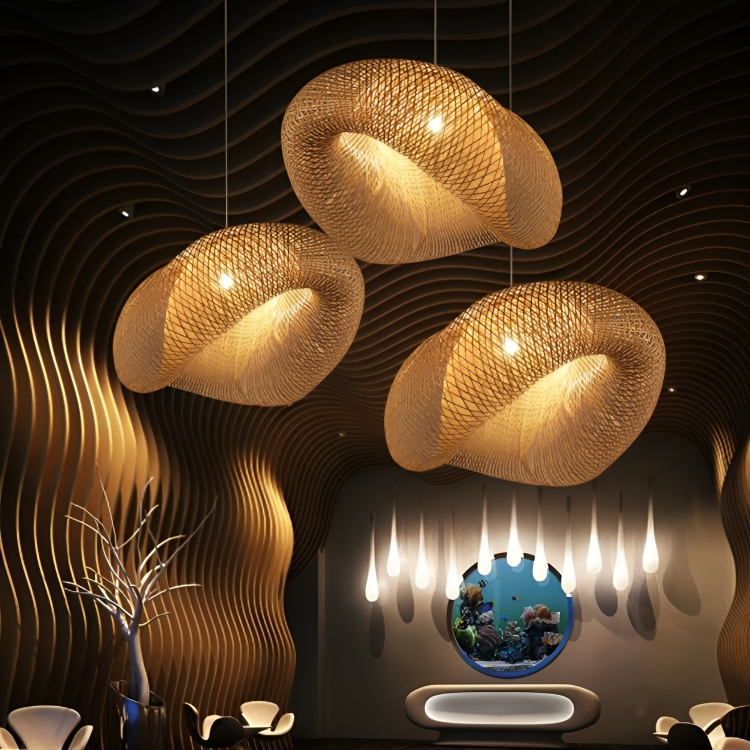 Design Rattan Hanging Lamp | Lighting | wood | 60 W | 220-240 V | Premium Lighting Solution
