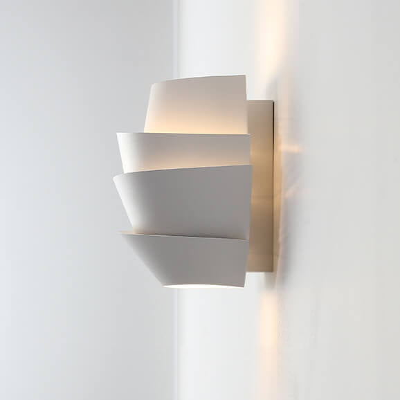 Nordic Minimalist Layers Half Cylinder | Wall Lamp | iron | Elegant Wall Illumination