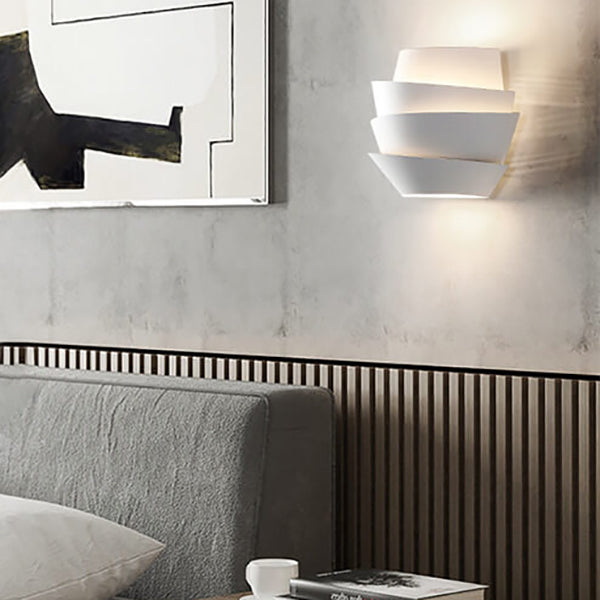 Nordic Minimalist Layers Half Cylinder | Wall Lamp | iron | Elegant Wall Illumination