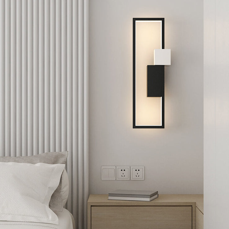 LumiSil Minimalist square frame wall | Wall Lamp | Led | iron | 6W | 220V | Elegant Wall Illumination