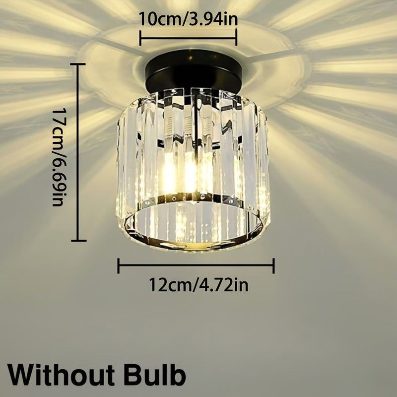 CrystalLuxe Modern Ceiling Lamp, Black | Lighting | glass/metal | Premium Lighting Solution