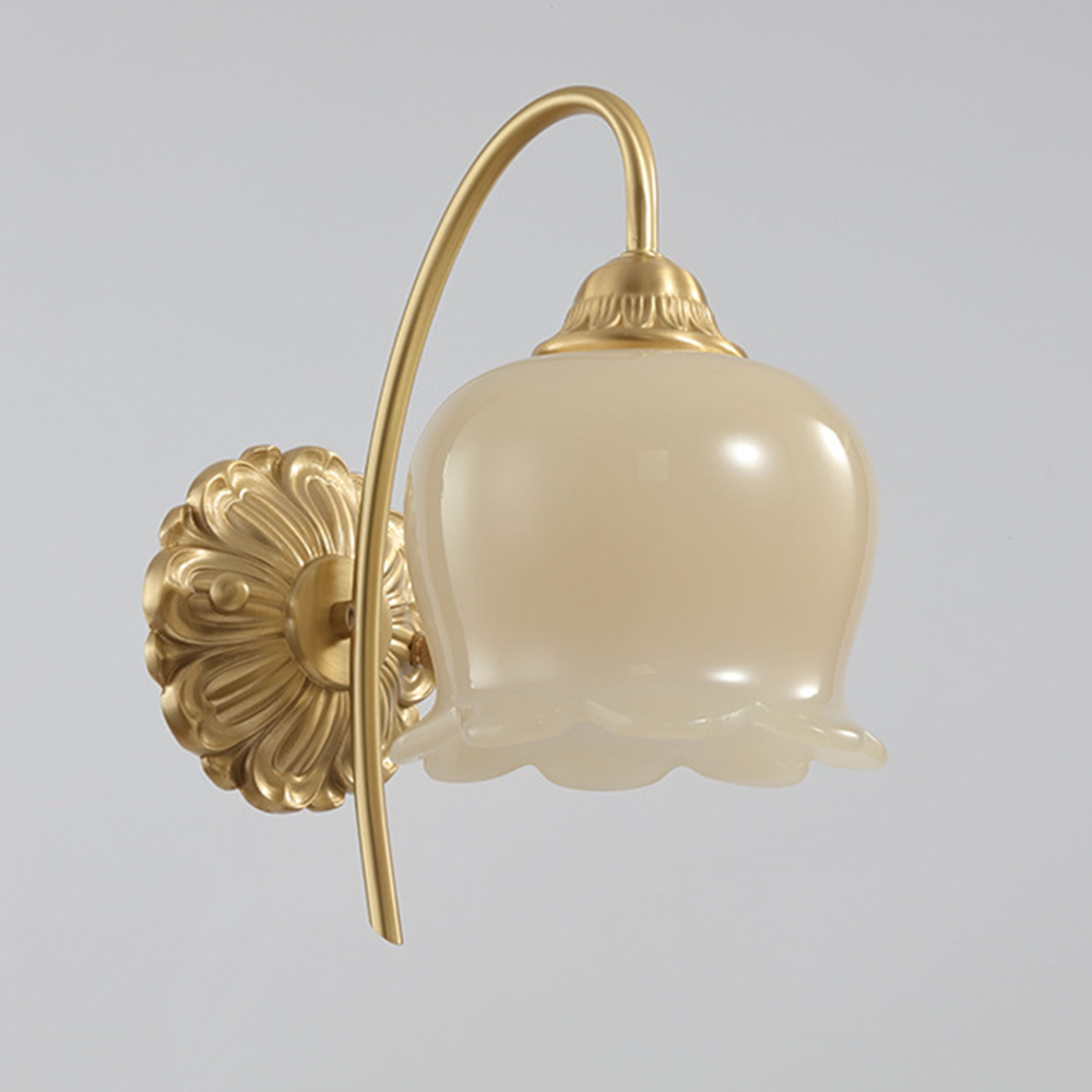 Elegant Copper Glass Wall Lamp | Wall Lamp | Copper/Resin | 110V-120V | Elegant Wall Illumination