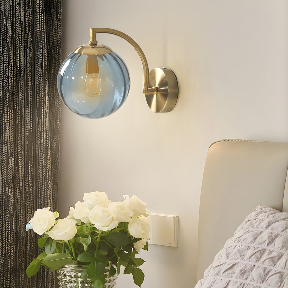 Light Curved Wall Lamp | Wall Lamp | Led | glass/metal | 85V - 220V | Elegant Wall Illumination