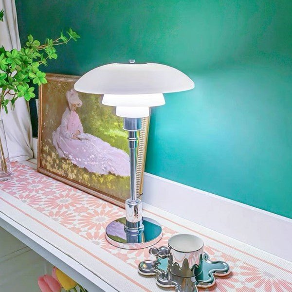 Scandinavian Design Table Lamp Multilayer | Table Lamp | glass/Metal | Sleek Table Accent
