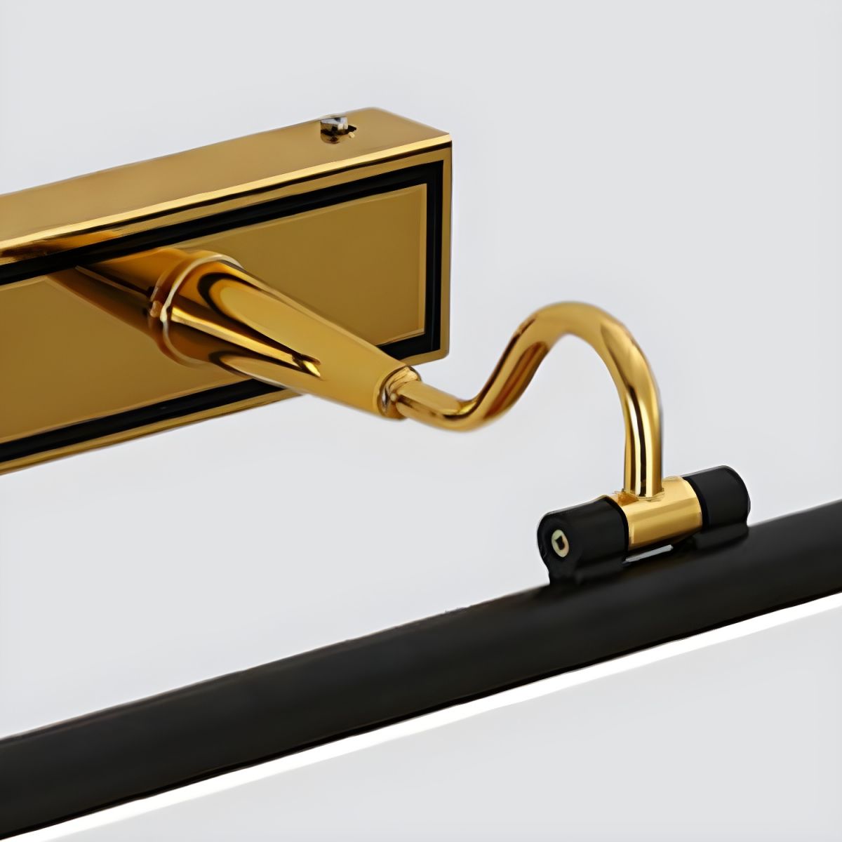 Black Simple Bathroom Mirror Wall | Wall Lamp | Led | iron | 110V - 120V | Elegant Wall Illumination