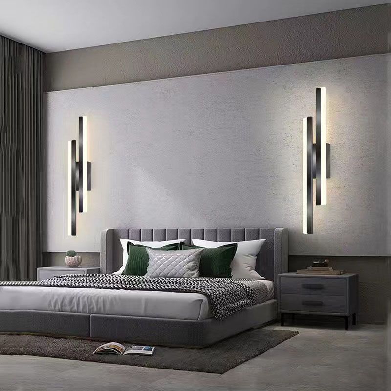 Alana Modern Wall Lamp Black/Gold, | Wall Lamp | Led | metal | 39W | 110V - 240V | Elegant Wall Illumination
