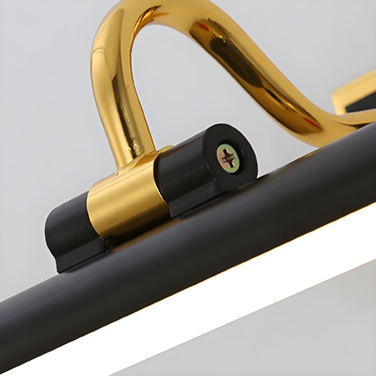 Black Simple Bathroom Mirror Wall | Wall Lamp | Led | iron | 110V - 120V | Elegant Wall Illumination