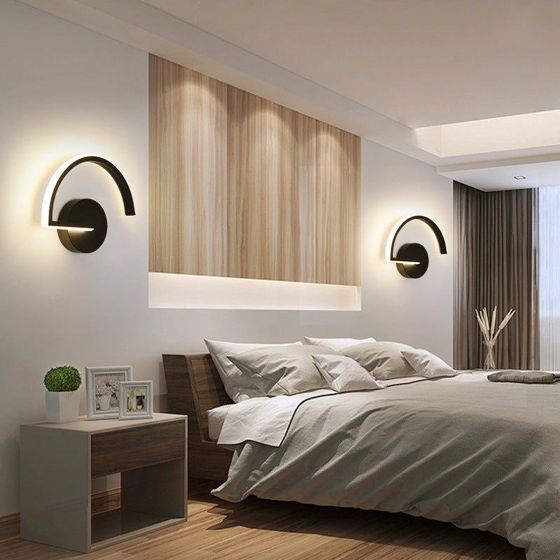 Modern Wall Lamp Black/White Metal | Wall Lamp | Led | metal | 110V - 20V - 240V | Elegant Wall Illumination