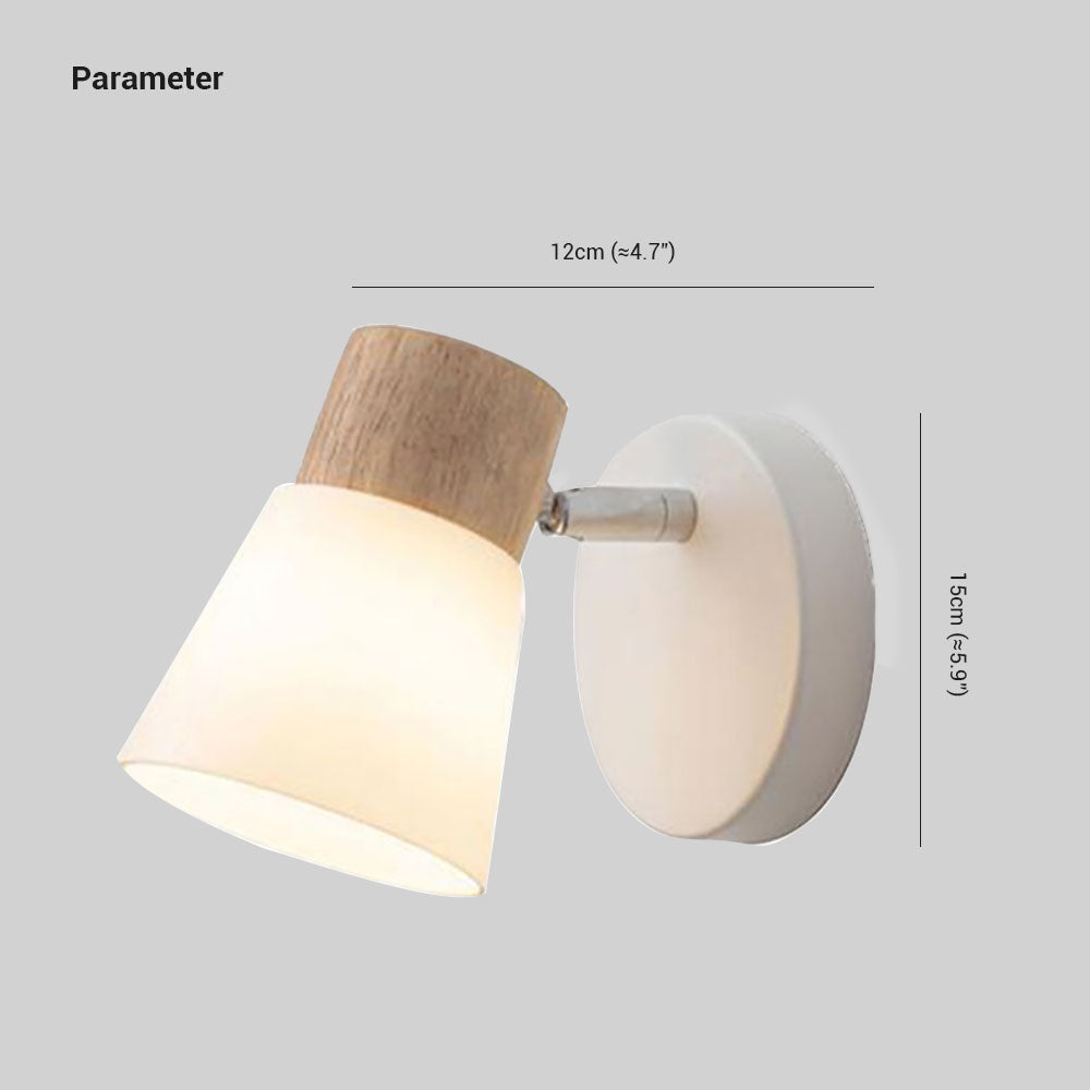 Ozawa Nordic Wall Lamp Wood/Glass | Wall Lamp | Led | glass/wood | 110V - 240V | Elegant Wall Illumination