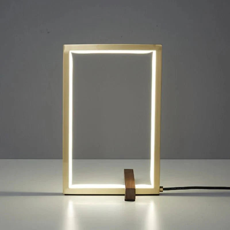 LevoSquare™ Minimalist Table Lamp Modern | Table Lamp | acrylic/metal | Sleek Table Accent