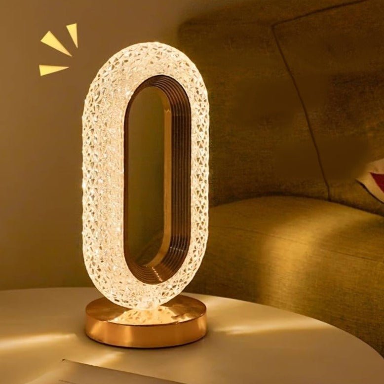 Crystaluxe™ Elegant Table Lamp Dimmable | Table Lamp | LED | metal/Plastic/crystal | 3W | Sleek Table Accent