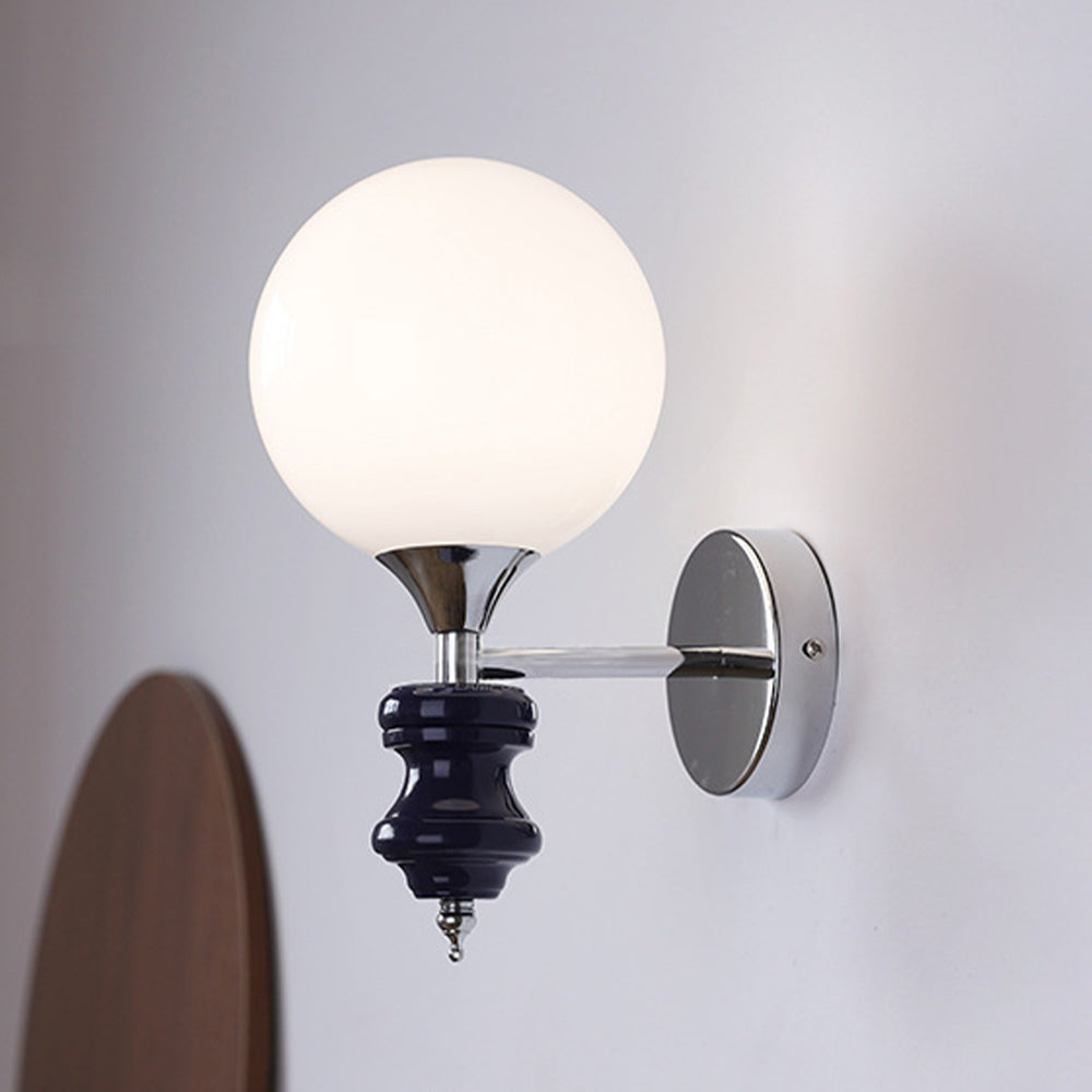 French Medieval Vintage Bauhaus Wall | Wall Lamp | glass | 110V - 120V | Elegant Wall Illumination