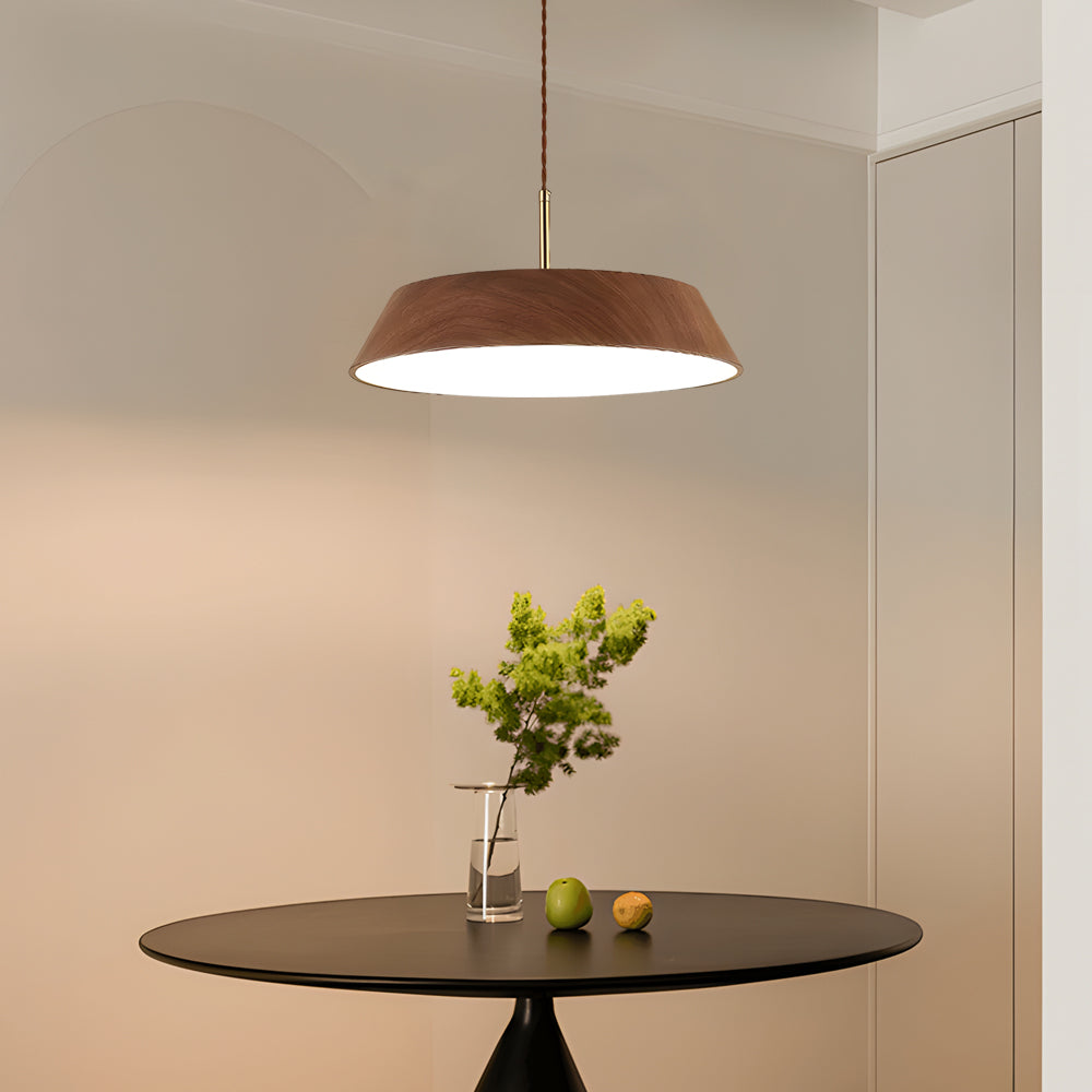Round Wooden Japanese Style Hanging | Lighting | LED | acrylic/wood | 24W | 110V | Premium Lighting Solution