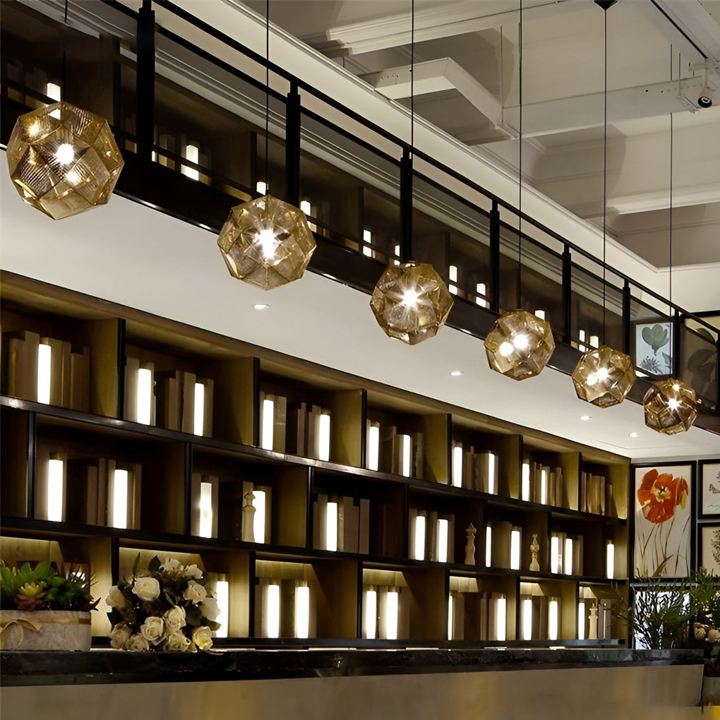 ModernSphere Postmodern Geometric Round Hanging | Ceiling Light | LED | metal | Modern Ceiling Lighting