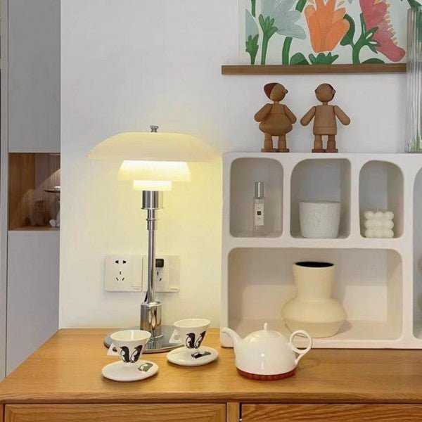 Scandinavian Design Table Lamp Multilayer | Table Lamp | glass/Metal | Sleek Table Accent