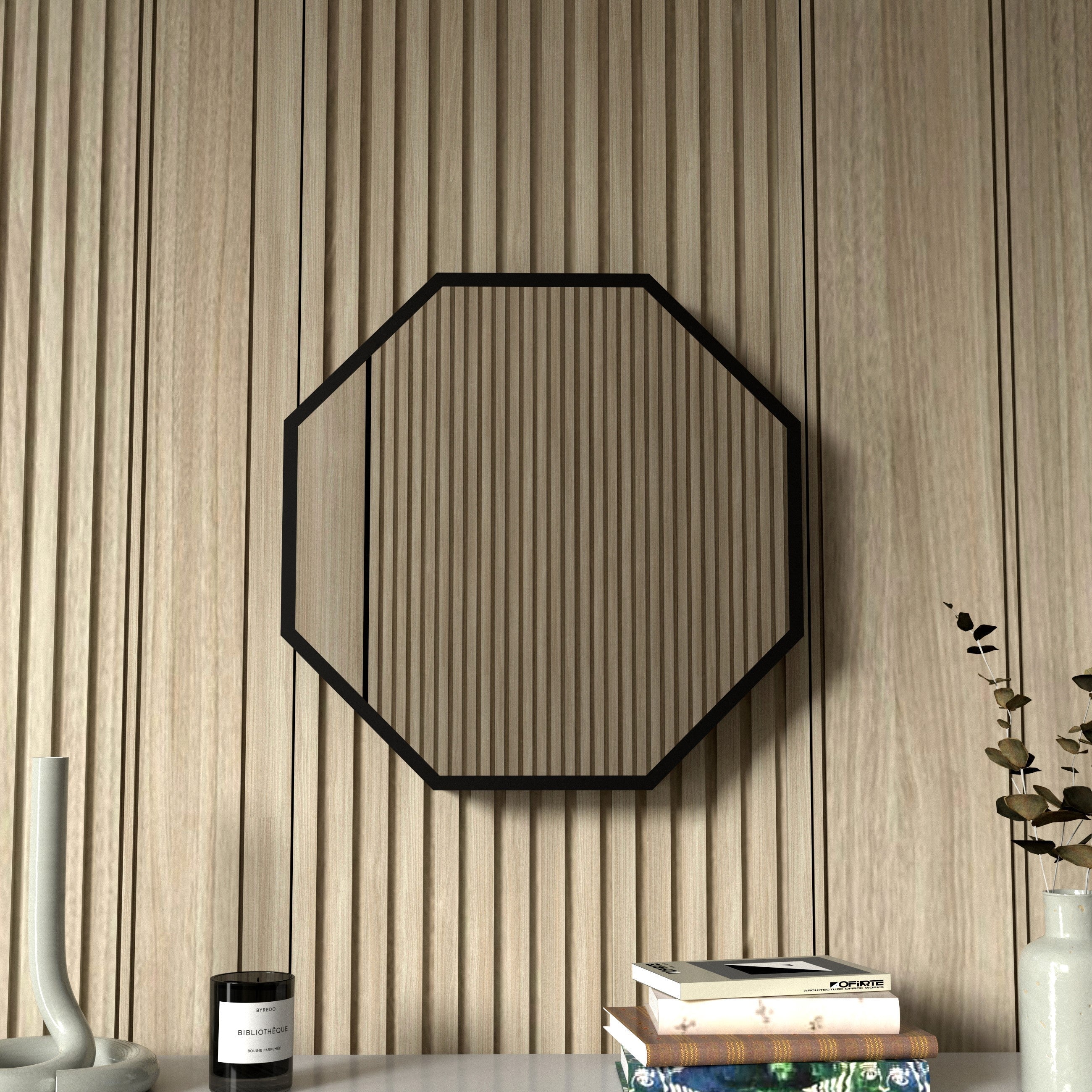 Octagon Infinity Mirror Wall Lamp | Wall Lamp | Led | glass/iron | 40W | Elegant Wall Illumination