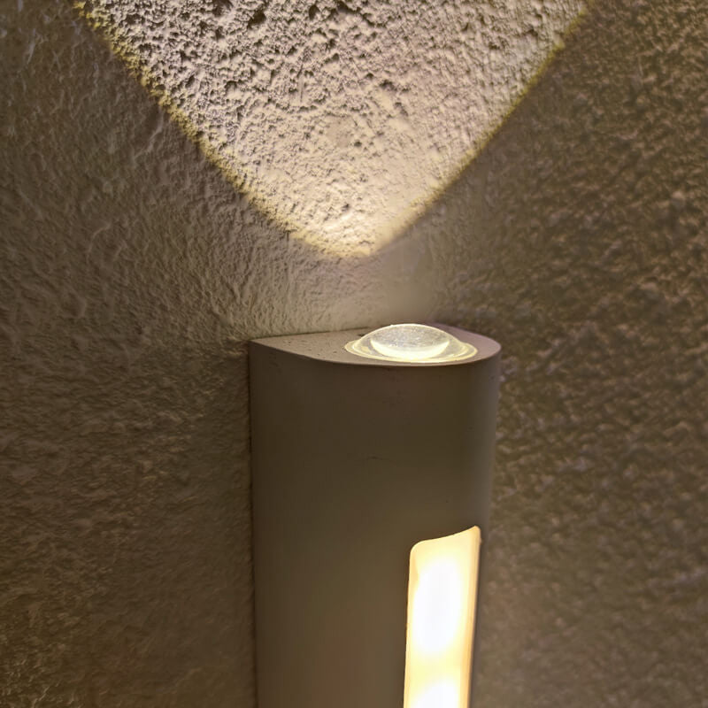 Modern minimalist cylindrical outdoor wall | Wall Lamp | Led | aluminum/glass | 7W | 110V - 120V - 220V - 240V | Elegant Wall Illumination