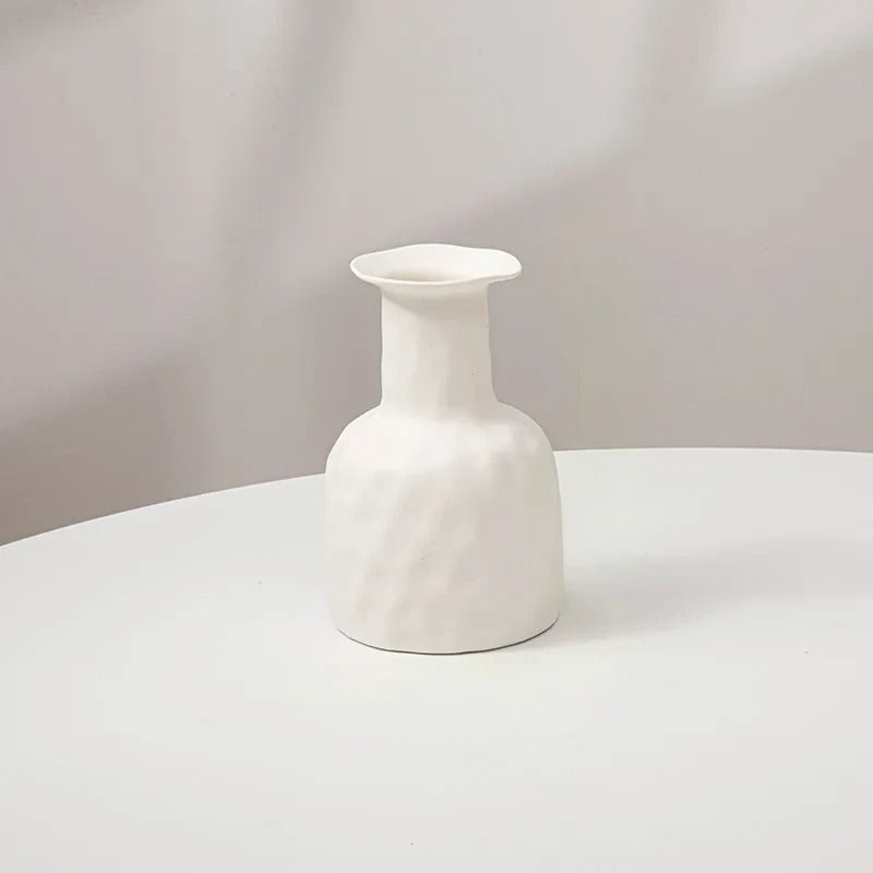Simple Elegance Vase Contemporary Minimalist White | Vase | plastic | Elegant Home Decor