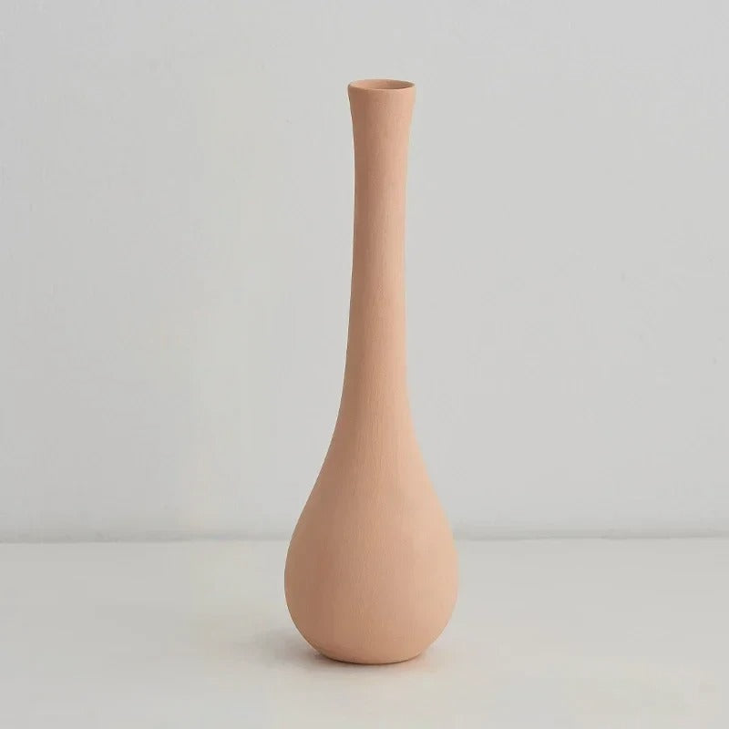 Classic Porcelain Oval Egg-shaped Vase Chic | Vase | ceramic | Elegant Home Decor