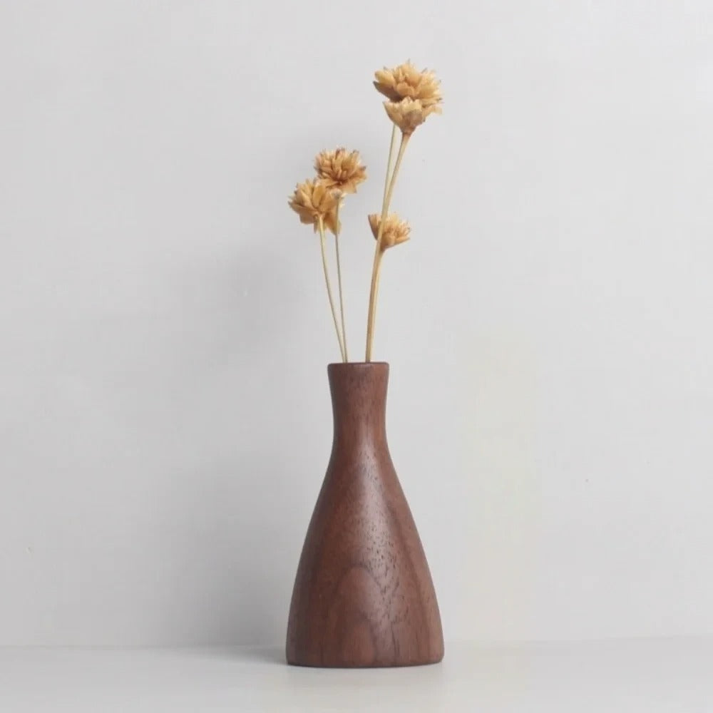 Vintage Wooden Vase Antique Style Vase | Vase | wood | Elegant Home Decor