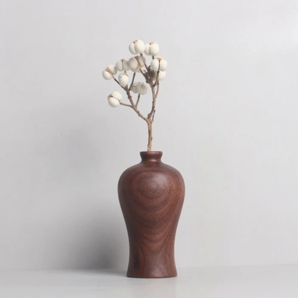 Slim Wooden Vase Wood Vase Sleek | Vase | wood | Elegant Home Decor