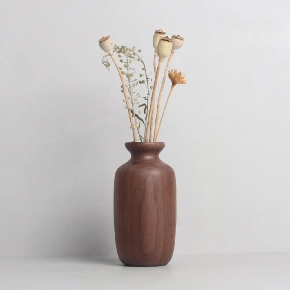 Elegant Wooden Vase Wooden Vase Sophisticated | Vase | wood | Elegant Home Decor