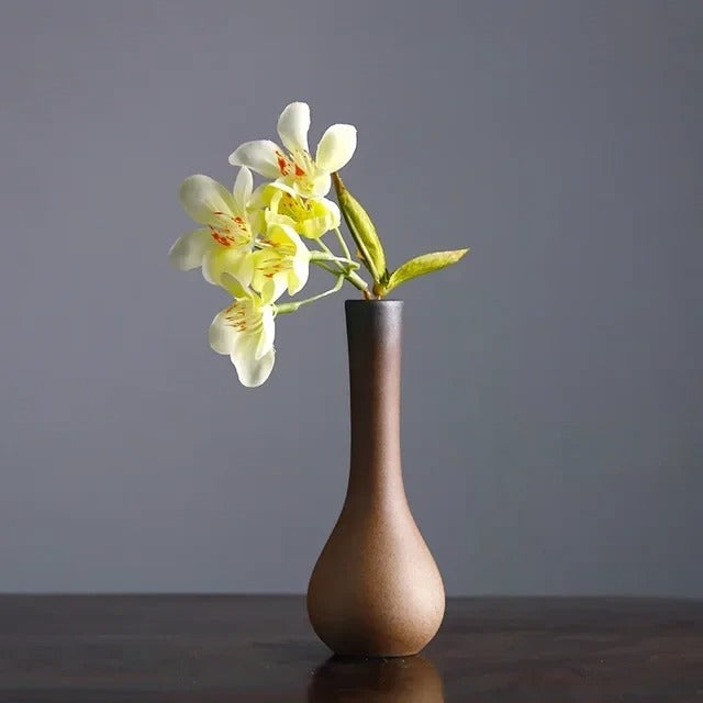 Sandstone Accent Vase Small Modern Ceramic | Vase | ceramic | Elegant Home Decor