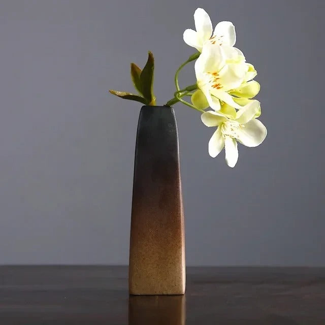 Tall Ombre Vase Slim Ceramic Vase | Vase | ceramic | Elegant Home Decor