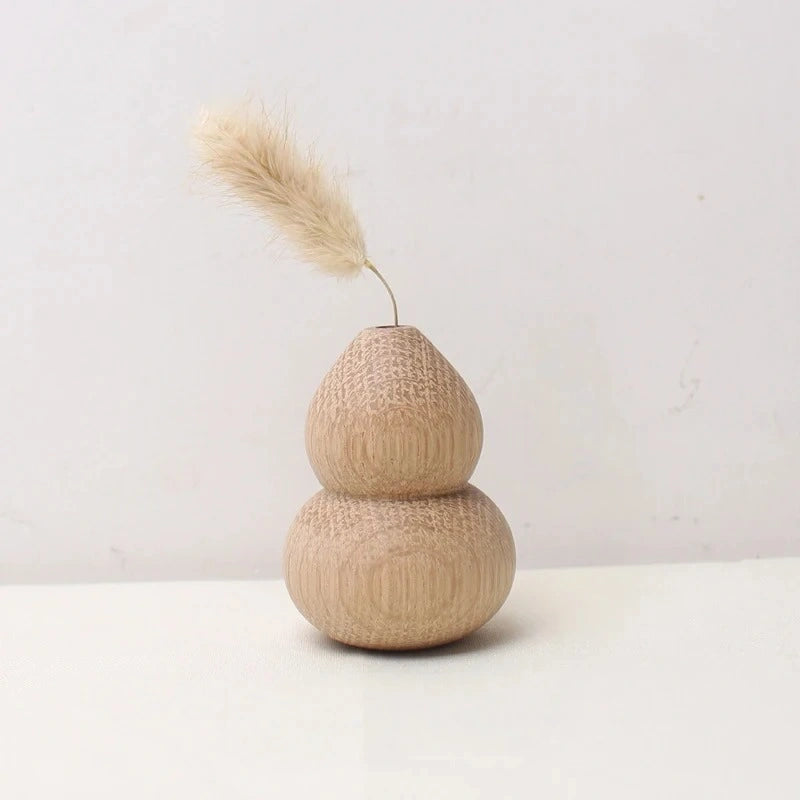 Stacked Spheres Vase Wooden Sculptural Vase | Vase | wood | Elegant Home Decor