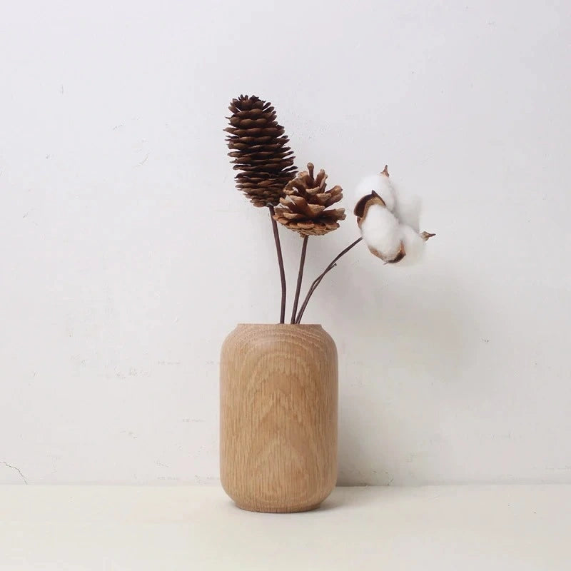 Natural Charm Vase Wooden Vase Ideal | Vase | wood | Elegant Home Decor