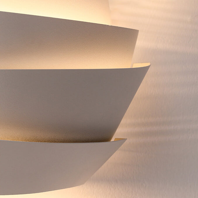 Nordic Minimalist Layers Half Cylinder | Wall Lamp | iron | Elegant Wall Illumination