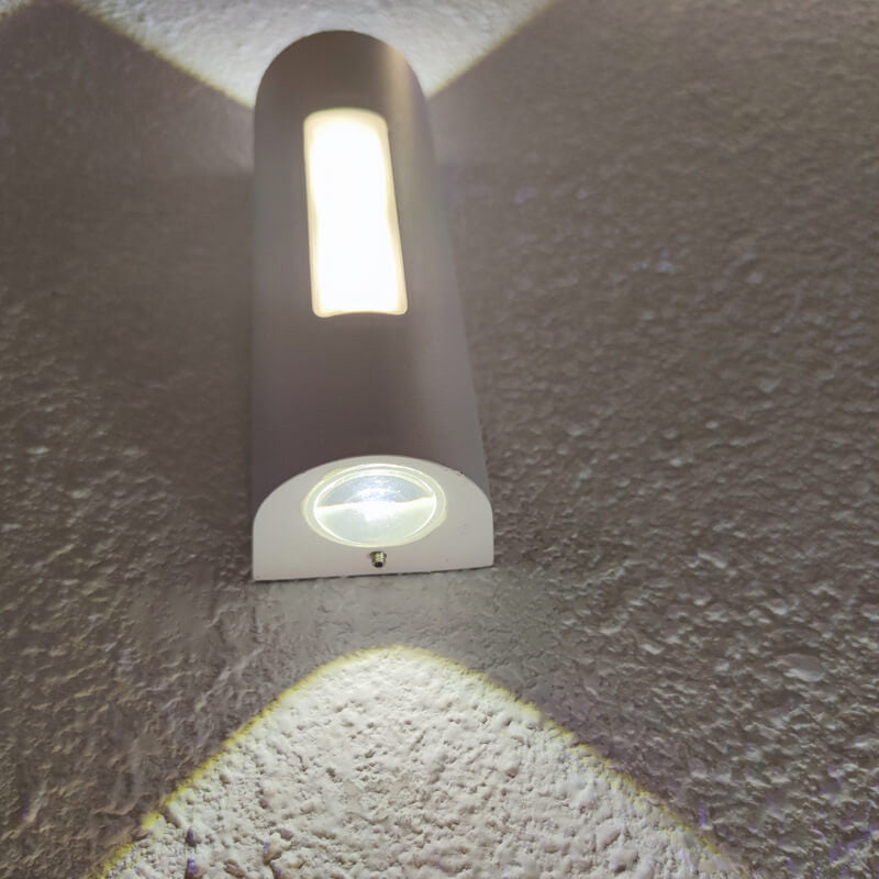 Modern minimalist cylindrical outdoor wall | Wall Lamp | Led | aluminum/glass | 7W | 110V - 120V - 220V - 240V | Elegant Wall Illumination