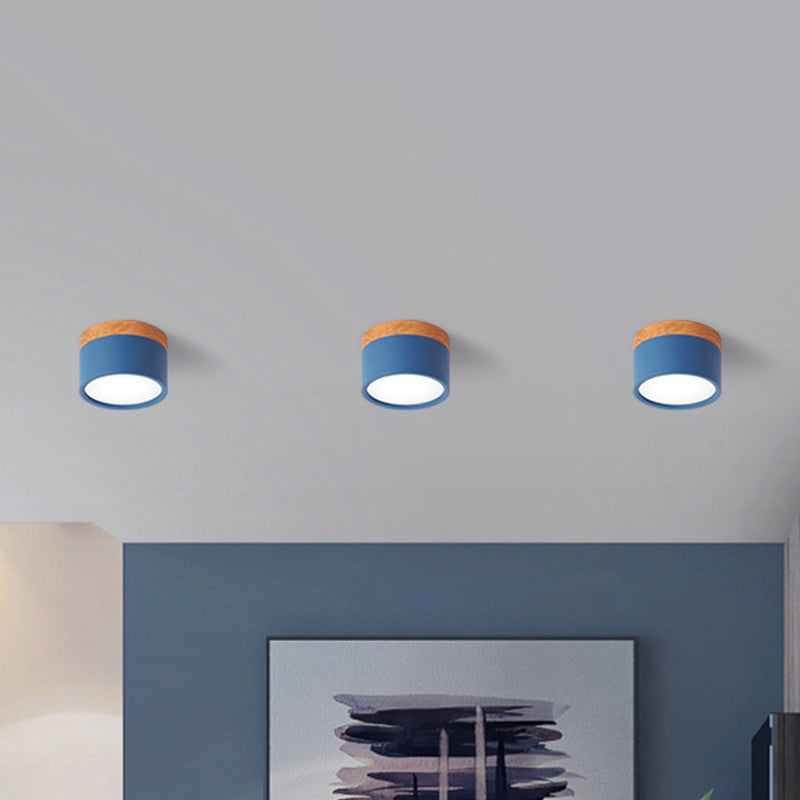Small Ceiling Lamp Macaron Metal | Lighting | LED | metal/wood | 110V-120V | Premium Lighting Solution