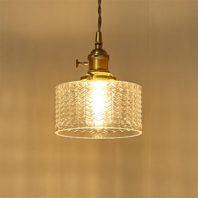 Modern Short Cylinder Hanging Lamp | Lighting | brass/glass | Premium Lighting Solution