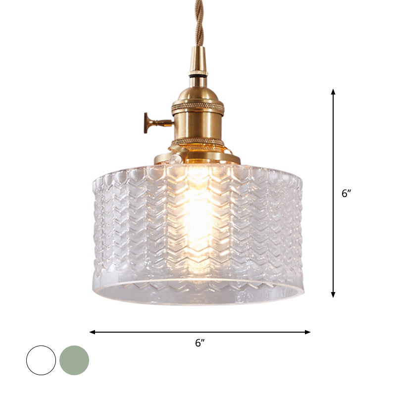 Modern Short Cylinder Hanging Lamp | Lighting | brass/glass | Premium Lighting Solution