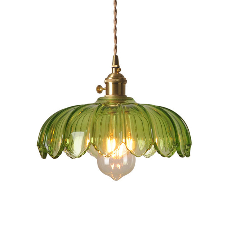 Emerald Retro Hanging Lamp Green | Lighting | LED | brass/glass | 110V-120V | Premium Lighting Solution