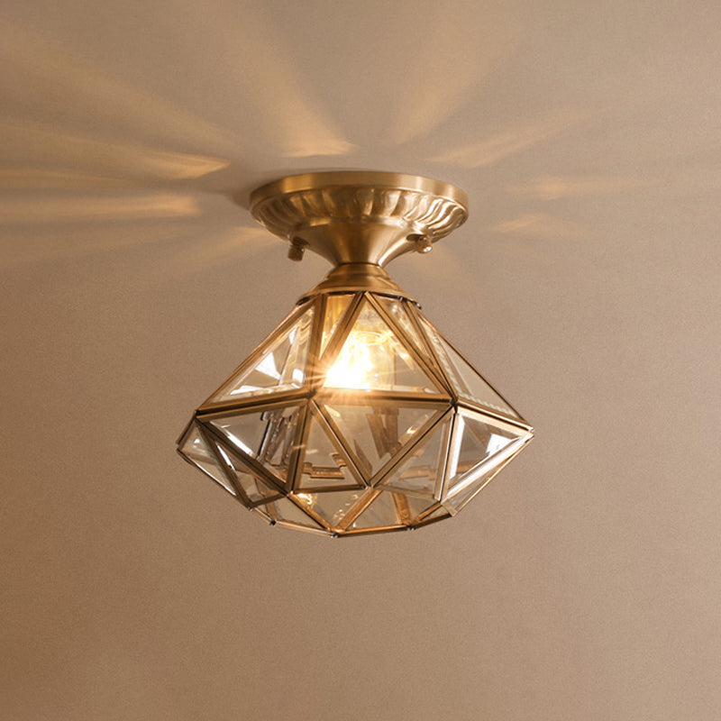 Star-shaped Brass Ceiling Lamp Traditional | Lighting | LED | brass/glass | Premium Lighting Solution