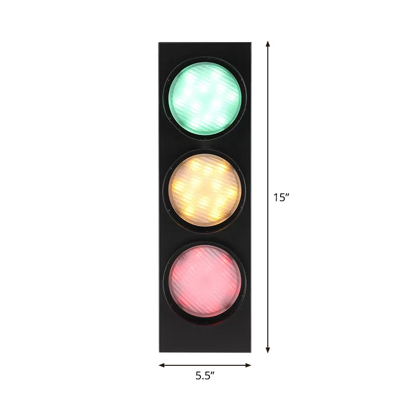 TrafficLight Modern Traffic Light Shaped | Wall Lamp | Led | metal | 110V - 120V - 20V - 220V - 240V | Elegant Wall Illumination