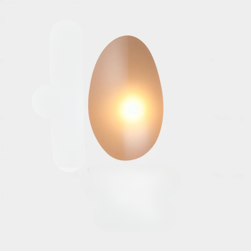 PebbleHue Wall Lamp Glass Wall | Wall Lamp | Led | glass/metal | 5W | 85V - 260V - 90V - 260V | Elegant Wall Illumination