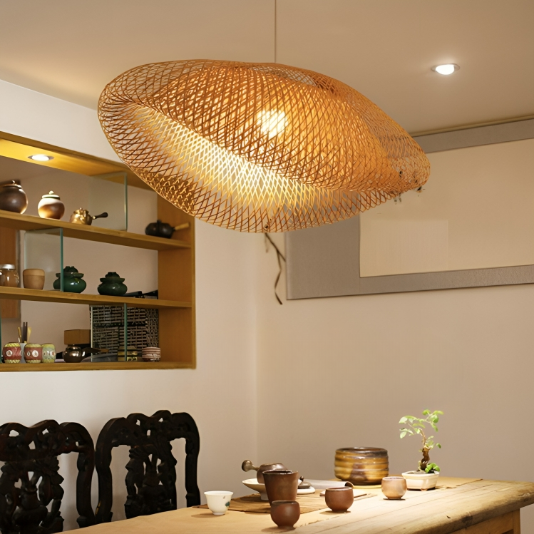 Design Rattan Hanging Lamp | Lighting | wood | 60 W | 220-240 V | Premium Lighting Solution