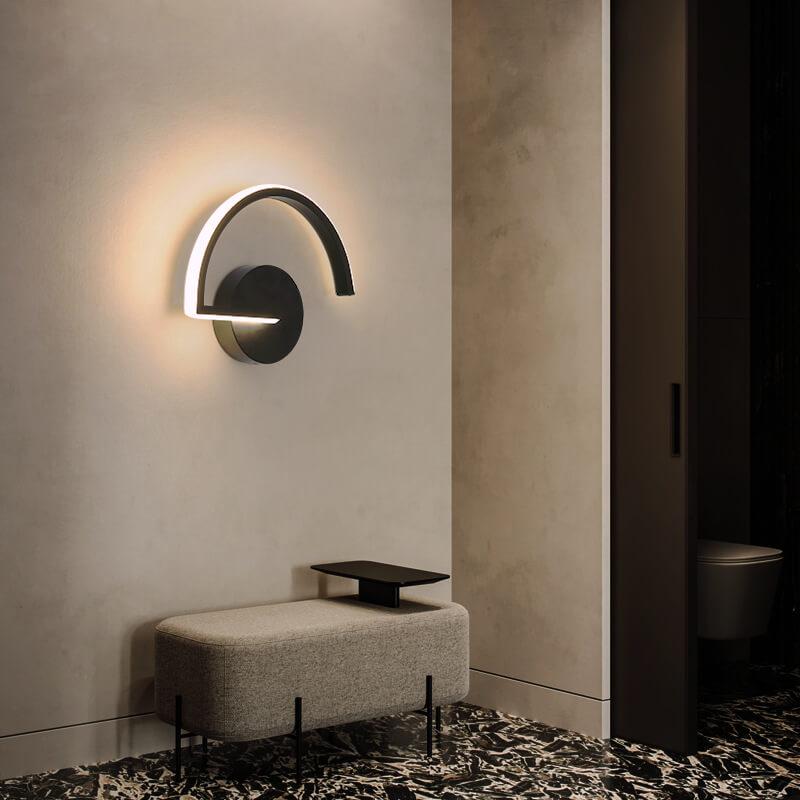 Modern minimalist Curves Line wall | Wall Lamp | Led | aluminum | 110V - 120V - 220V - 240V | Elegant Wall Illumination