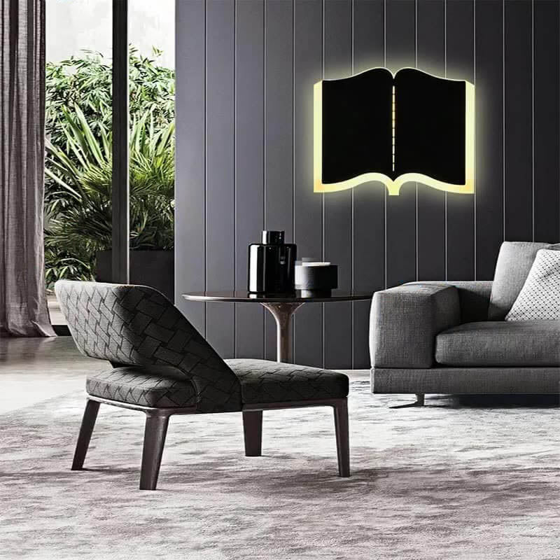 LichtHaus Book-shaped wall lamp | Wall Lamp | Led | iron | 220V - 240V | Elegant Wall Illumination