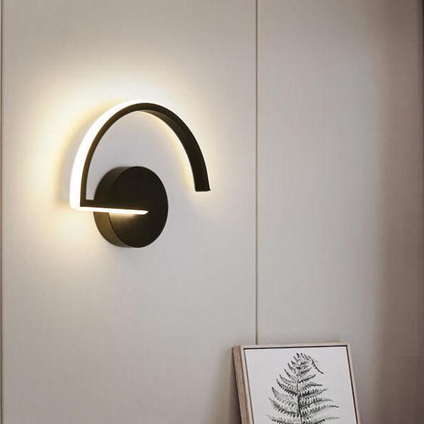 Modern minimalist Curves Line wall | Wall Lamp | Led | aluminum | 110V - 120V - 220V - 240V | Elegant Wall Illumination