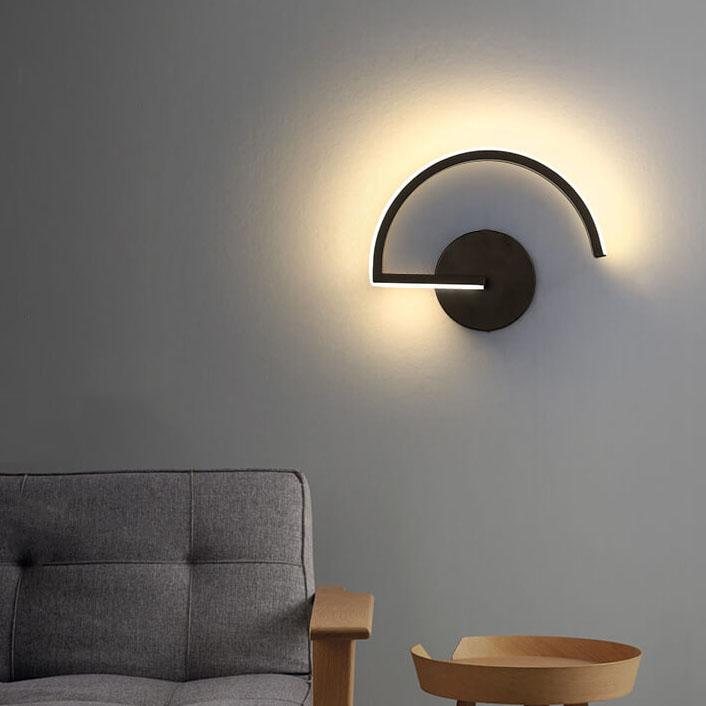 Modern minimalist Curves Line wall | Wall Lamp | Led | aluminum | 110V - 120V - 220V - 240V | Elegant Wall Illumination