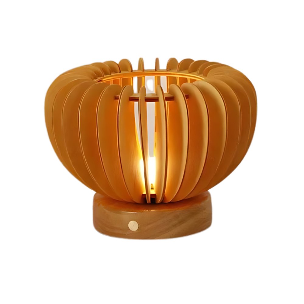 Noctura Luxury Table Lamp Stylish | Table Lamp | LED | Warm White | Wood | Sleek Table Accent