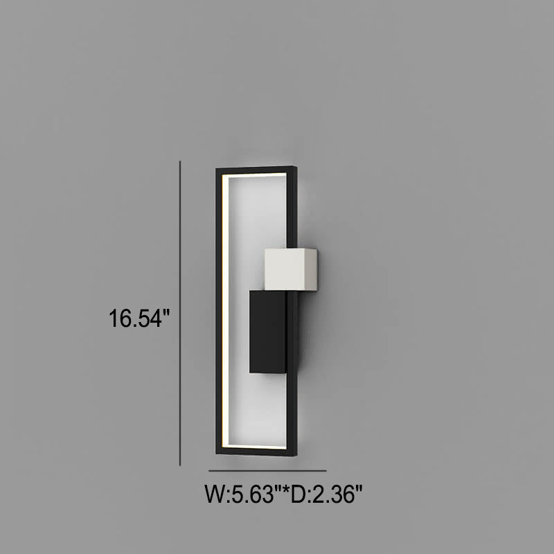 LumiSil Minimalist square frame wall | Wall Lamp | Led | iron | 6W | 220V | Elegant Wall Illumination